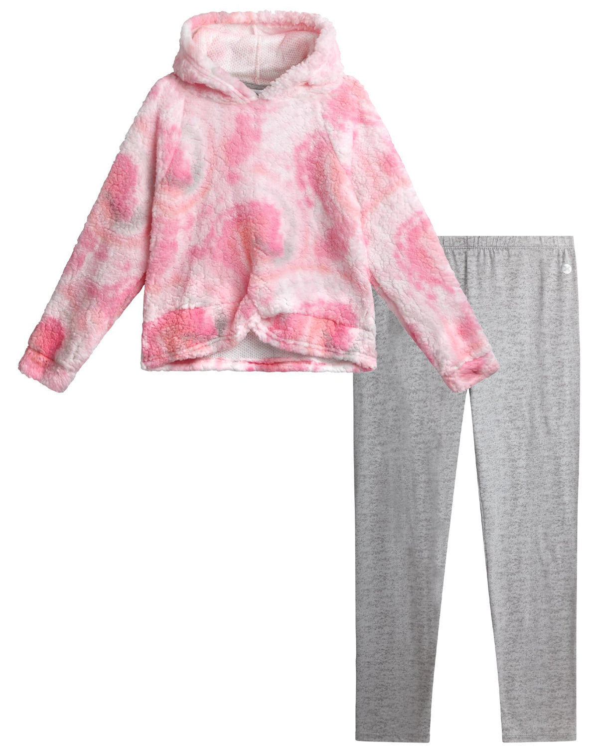 RBX Girls Active Pants Set 2 Piece Sherpa Sweatshirt & Leggings (7-12)
