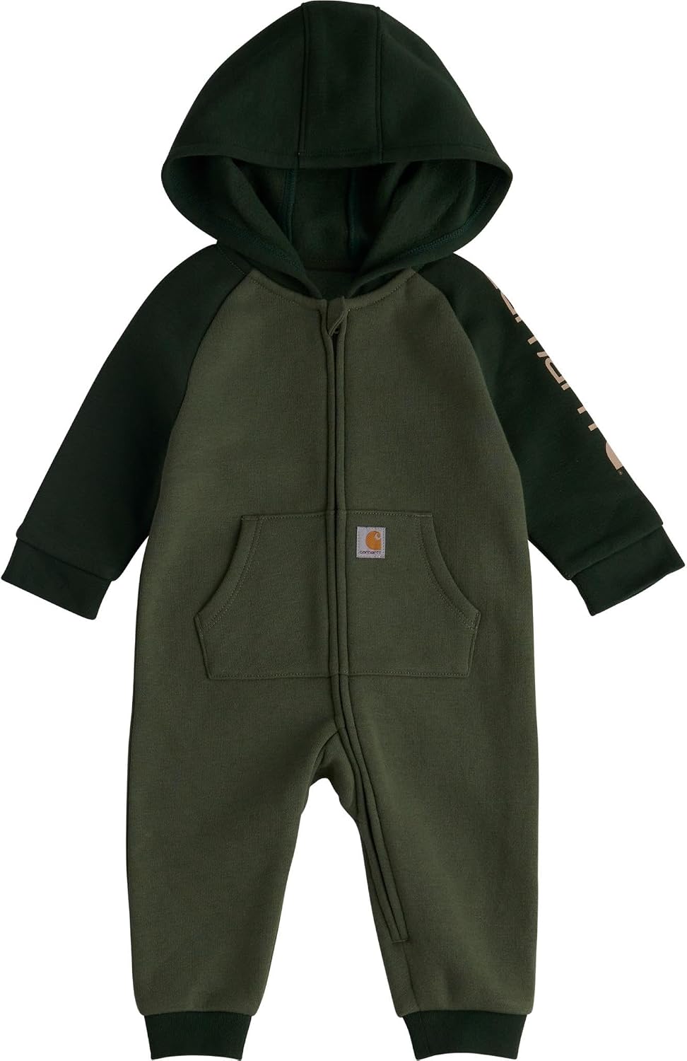 Carhartt Baby Boys' Long-Sleeve Hooded Zip-Up Footless One-Piece Coverall