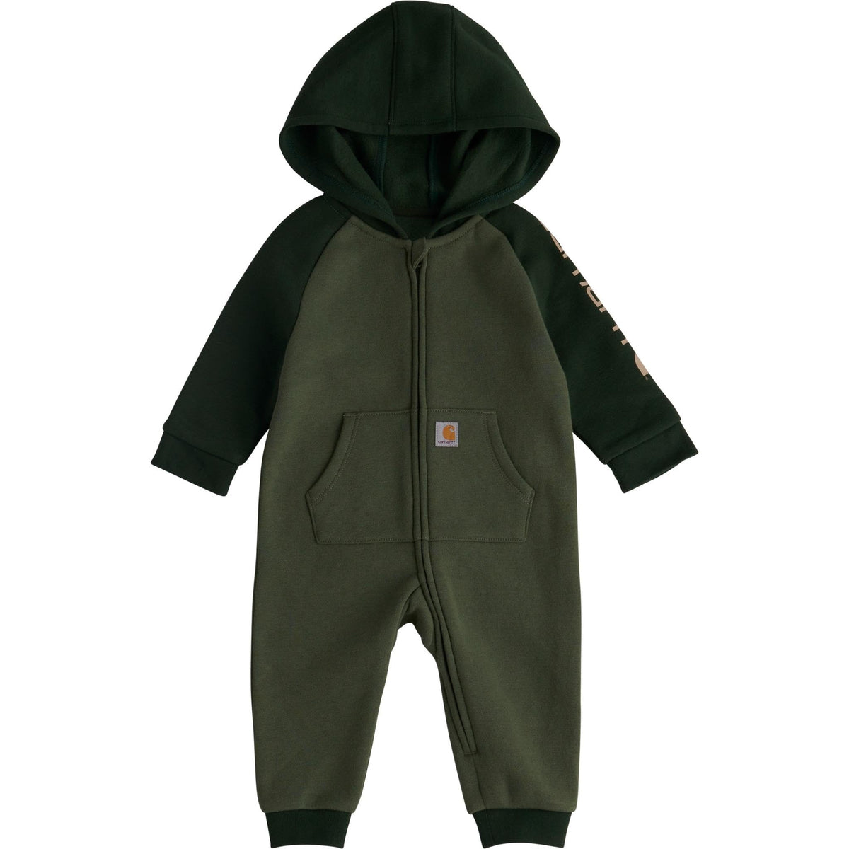 Carhartt Baby Boys' Long-Sleeve Hooded Zip-Up Footless One-Piece Coverall