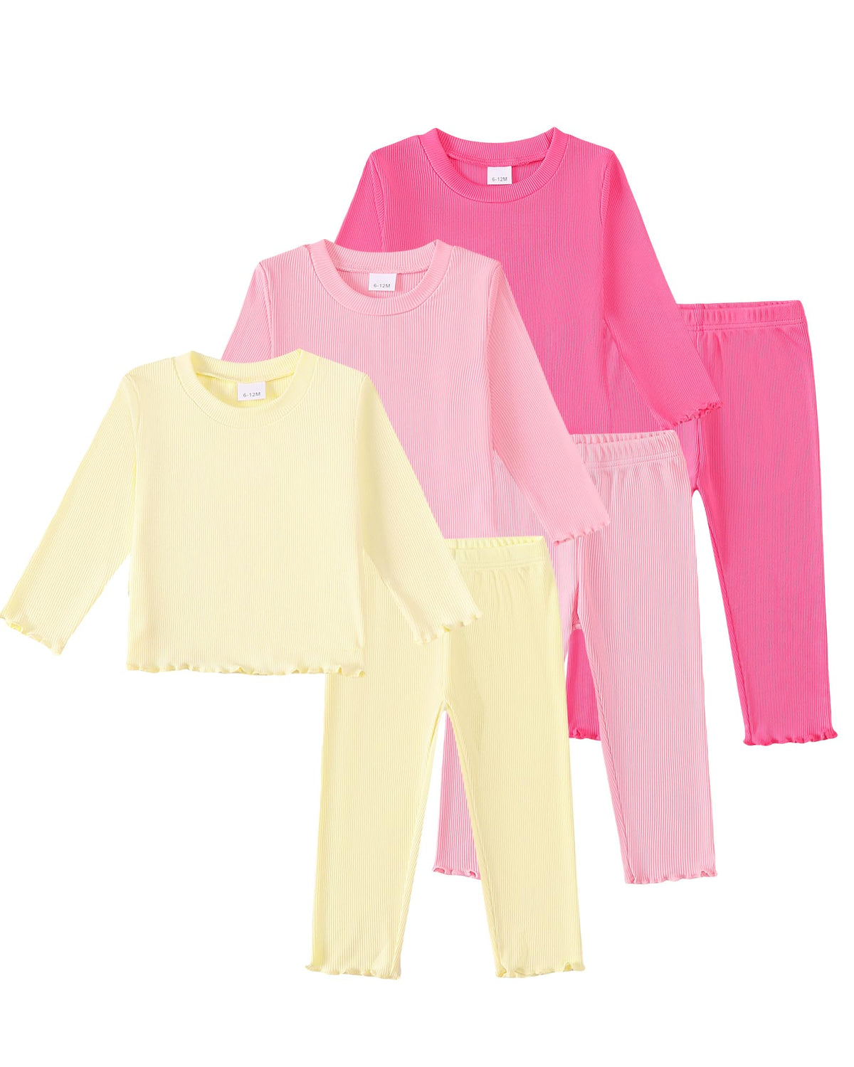 Toddler Baby Girl Clothes Outfits 6-Piece Fall Winter Clothing Set