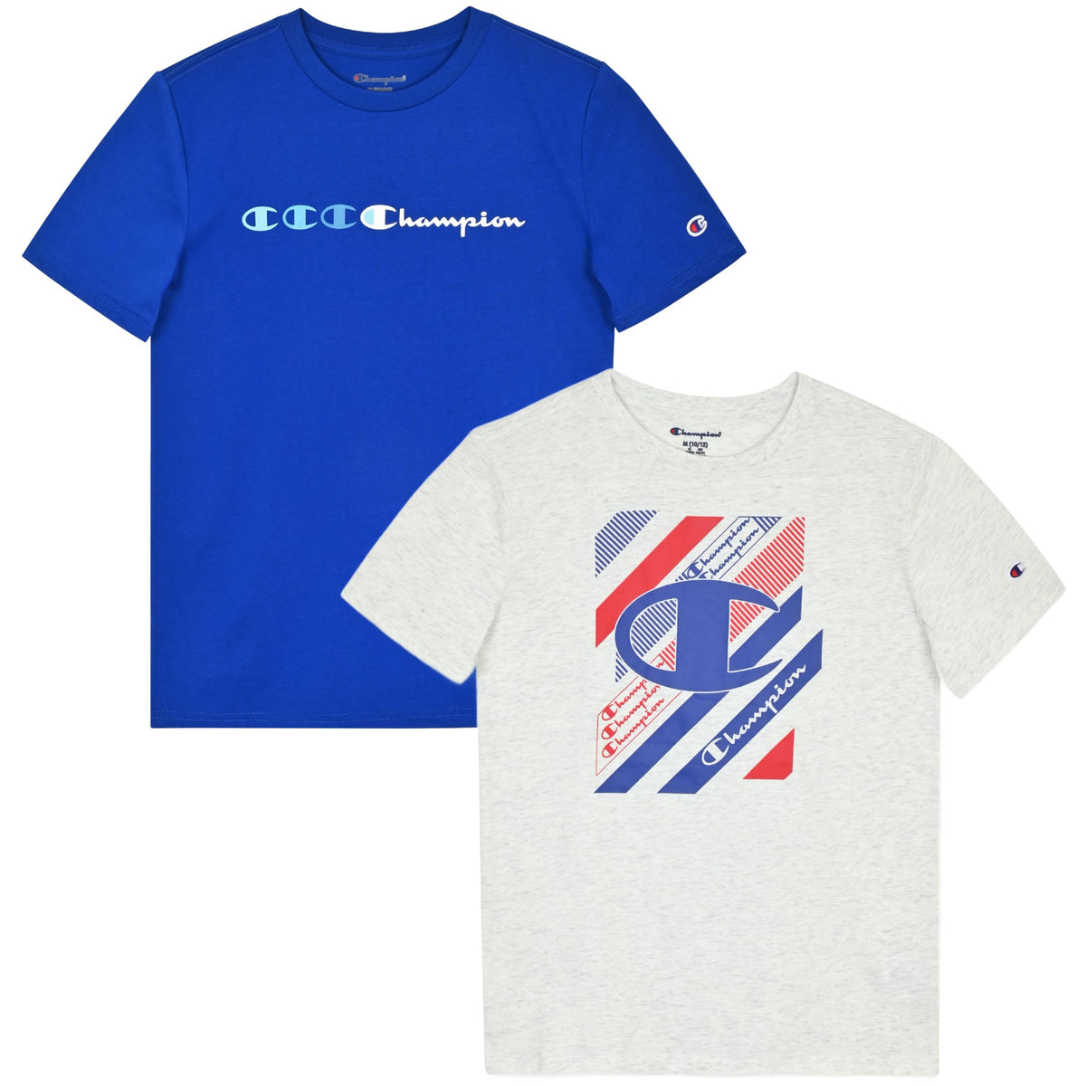 Champion Boys 2 Pack Short Sleeve Tee Shirt for Kids