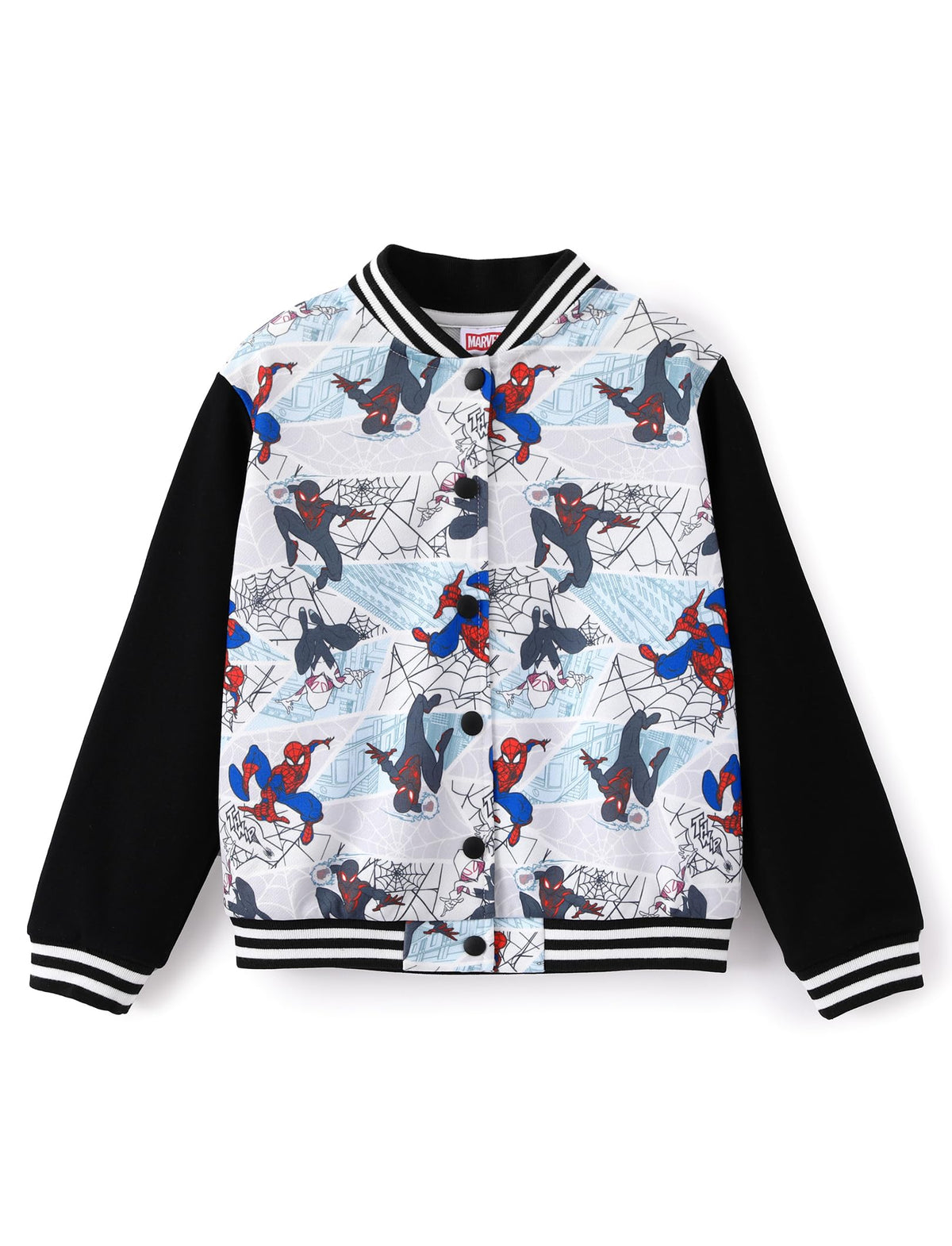 Disney Bomber Jacket Spider Man Marvel Toy Story Cars Varsity Cardigan2-13Y