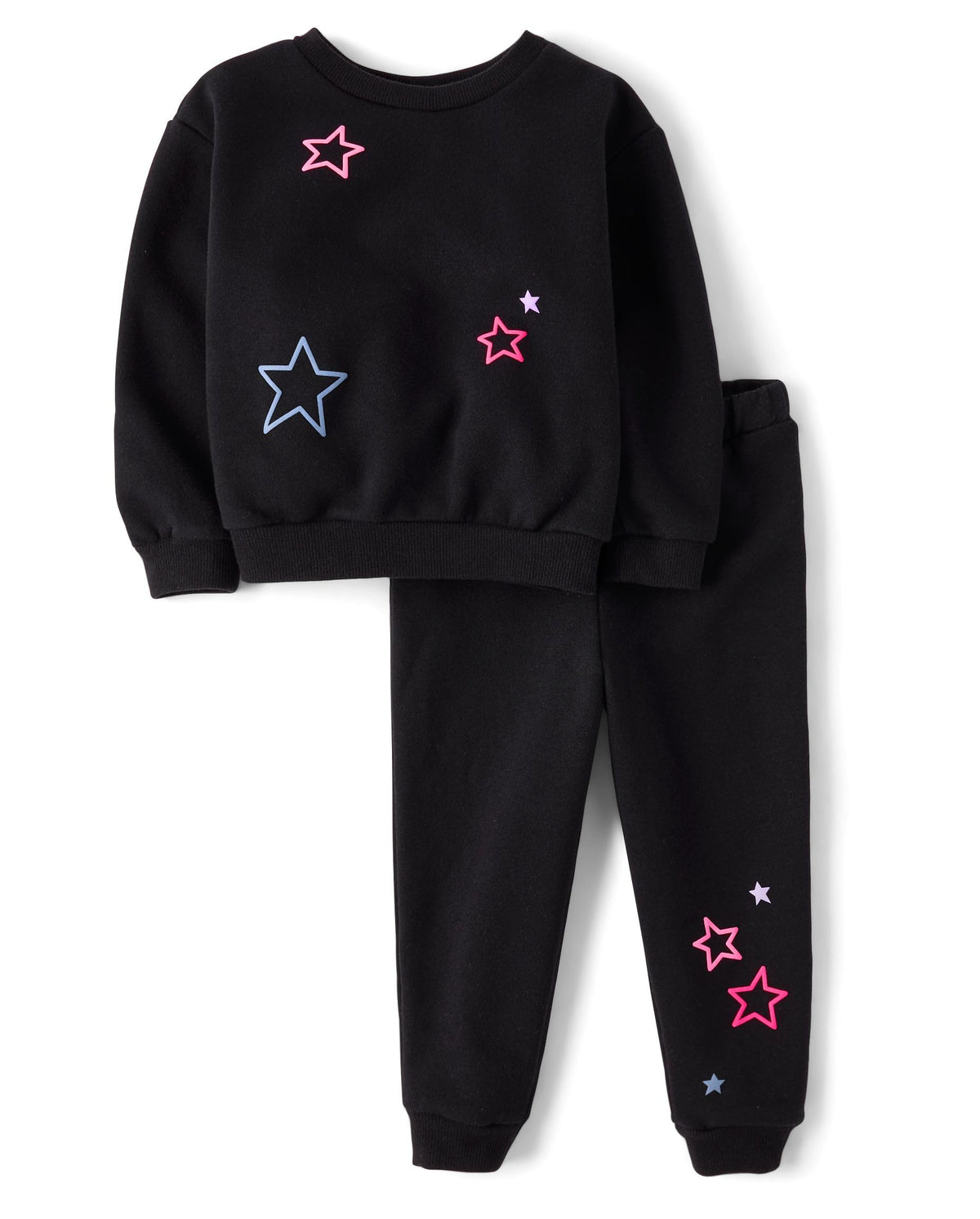The Children's Place Baby Girls' And Toddler Long Sleeve Active Shirt and Pant, 2 Piece Outfit