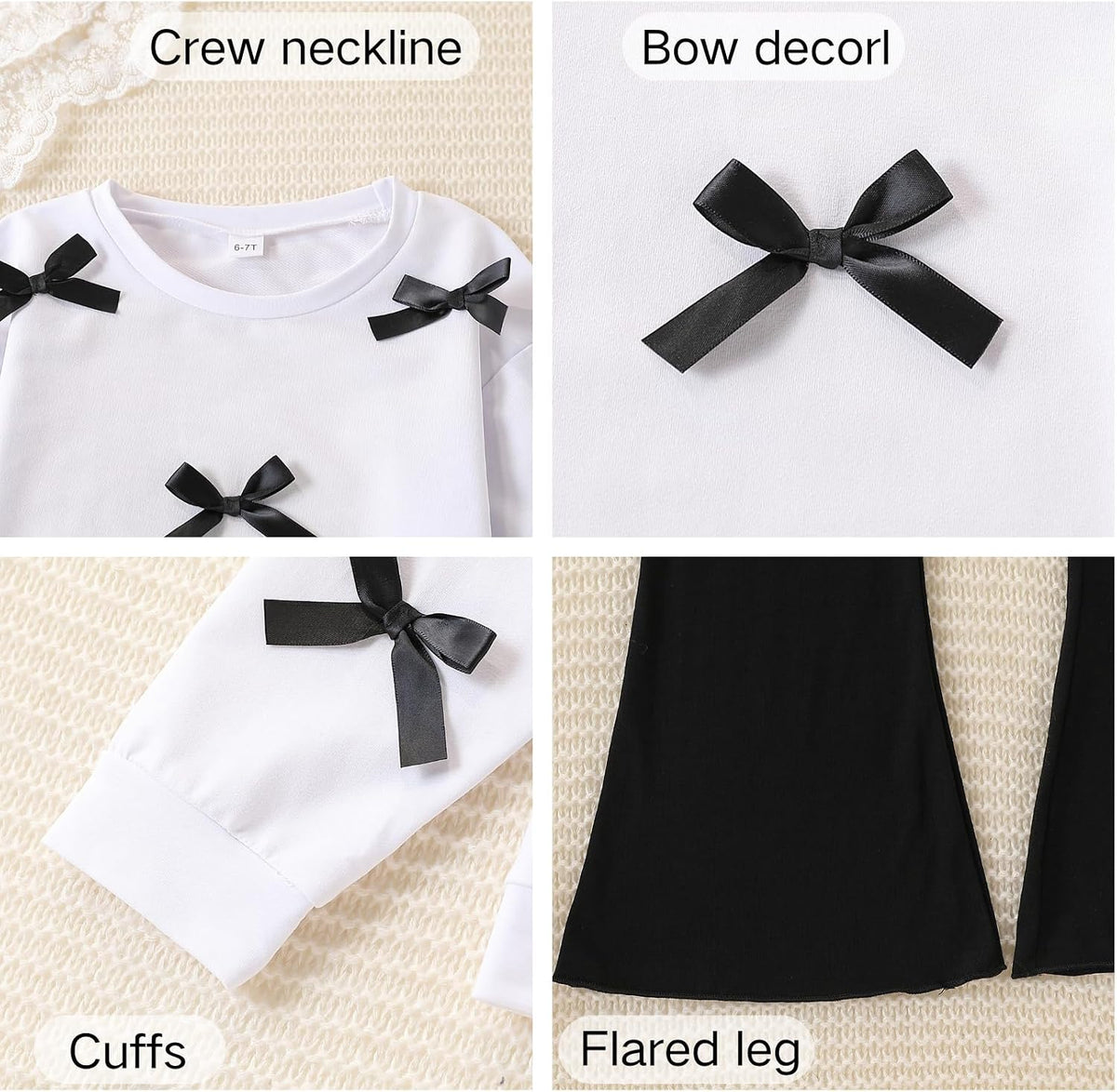 Girls Outfits 2 Piece Fall Tops & Pants Clothing Set 6-16 Years