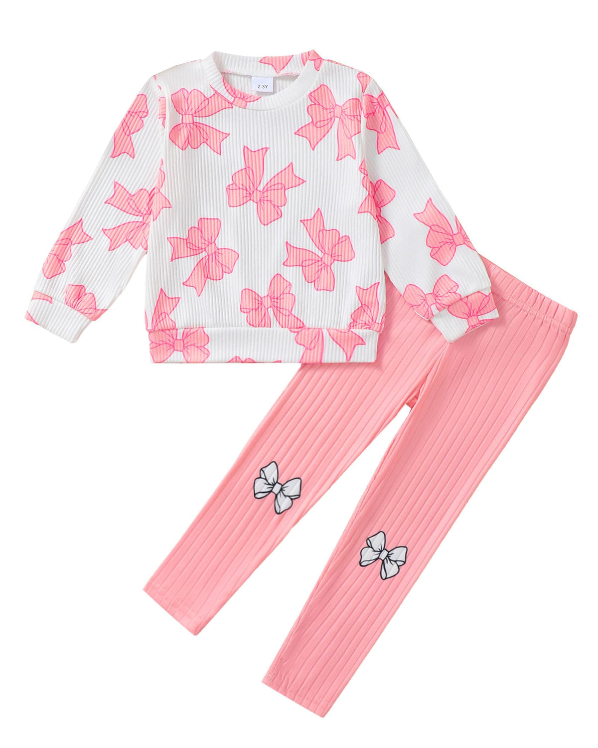SODLON Girls Clothes Little Girl Fall Winter Leggings Pants Outfits 2-7Y