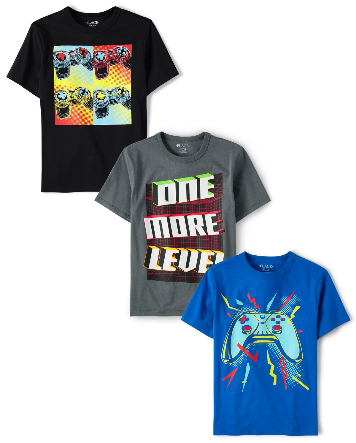 The Children's Place Boys The Children's Place Boys Short Sleeve Graphic T- Shirt 3-Pack