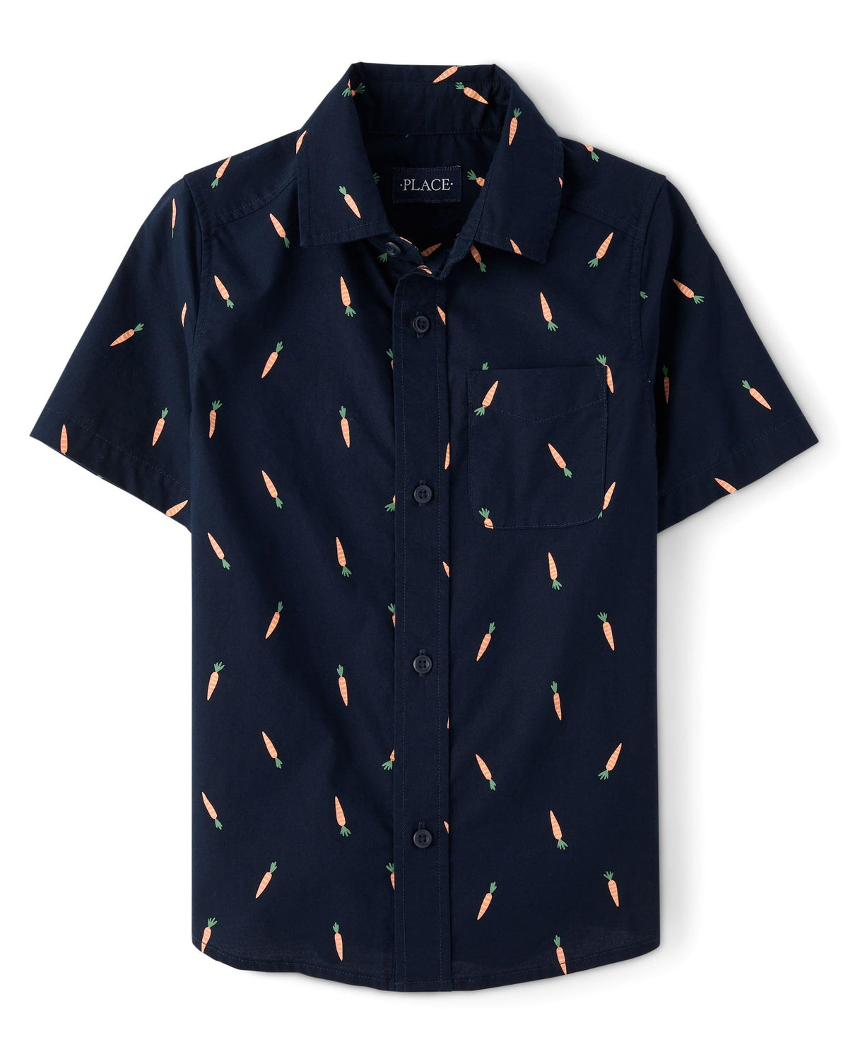The Children's Place boys Short Sleeve Button Up Shirt