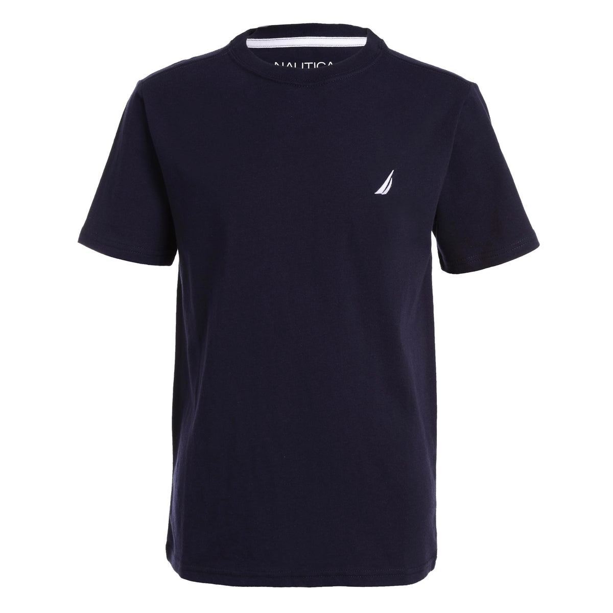 Nautica Boys' Short Sleeve Solid Crewneck T-Shirt
