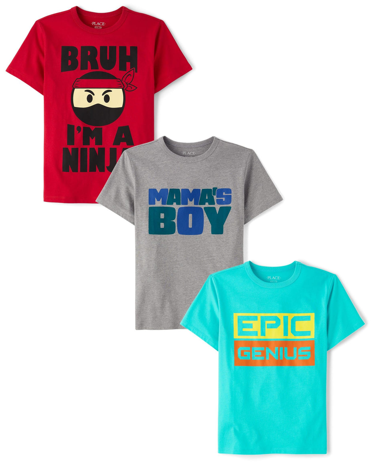 The Children's Place Boys The Children's Place Boys Short Sleeve Graphic T- Shirt 3-Pack