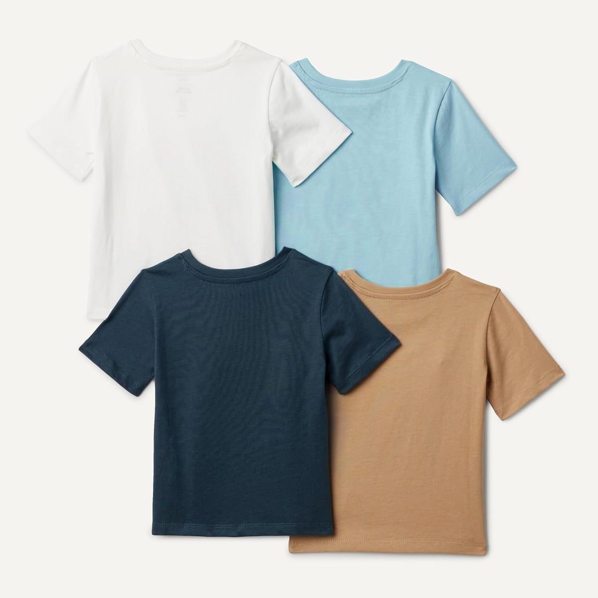 Amazon Essentials Boys and Toddlers' Short-Sleeve T-Shirts, Pack of 4