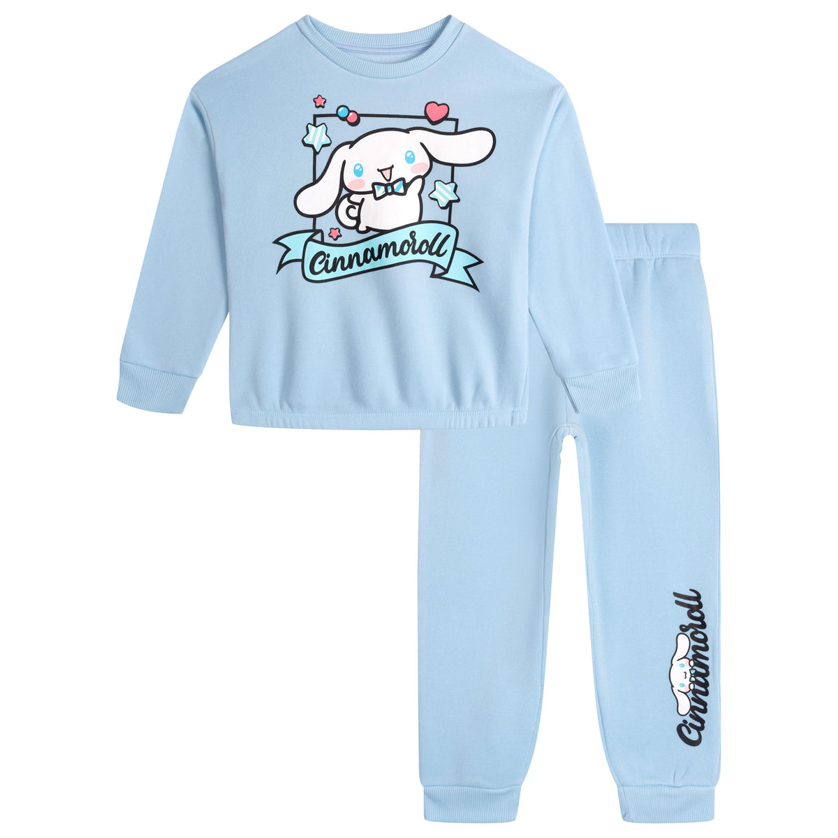 Hello Kitty Girls' 2-Piece Sweatshirt and Joggers Set Toddler to Big Kid