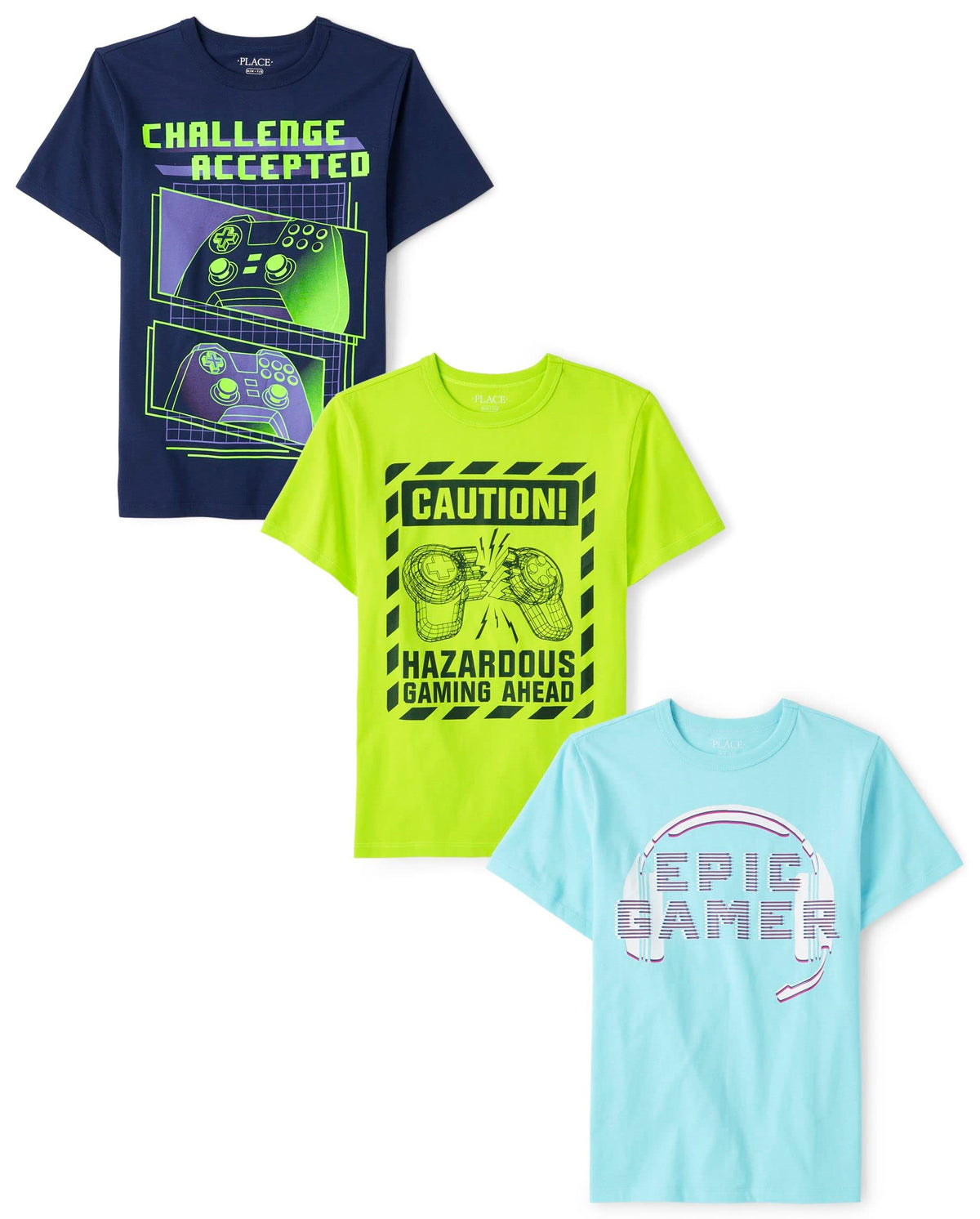 The Children's Place Boys The Children's Place Boys Short Sleeve Graphic T- Shirt 3-Pack
