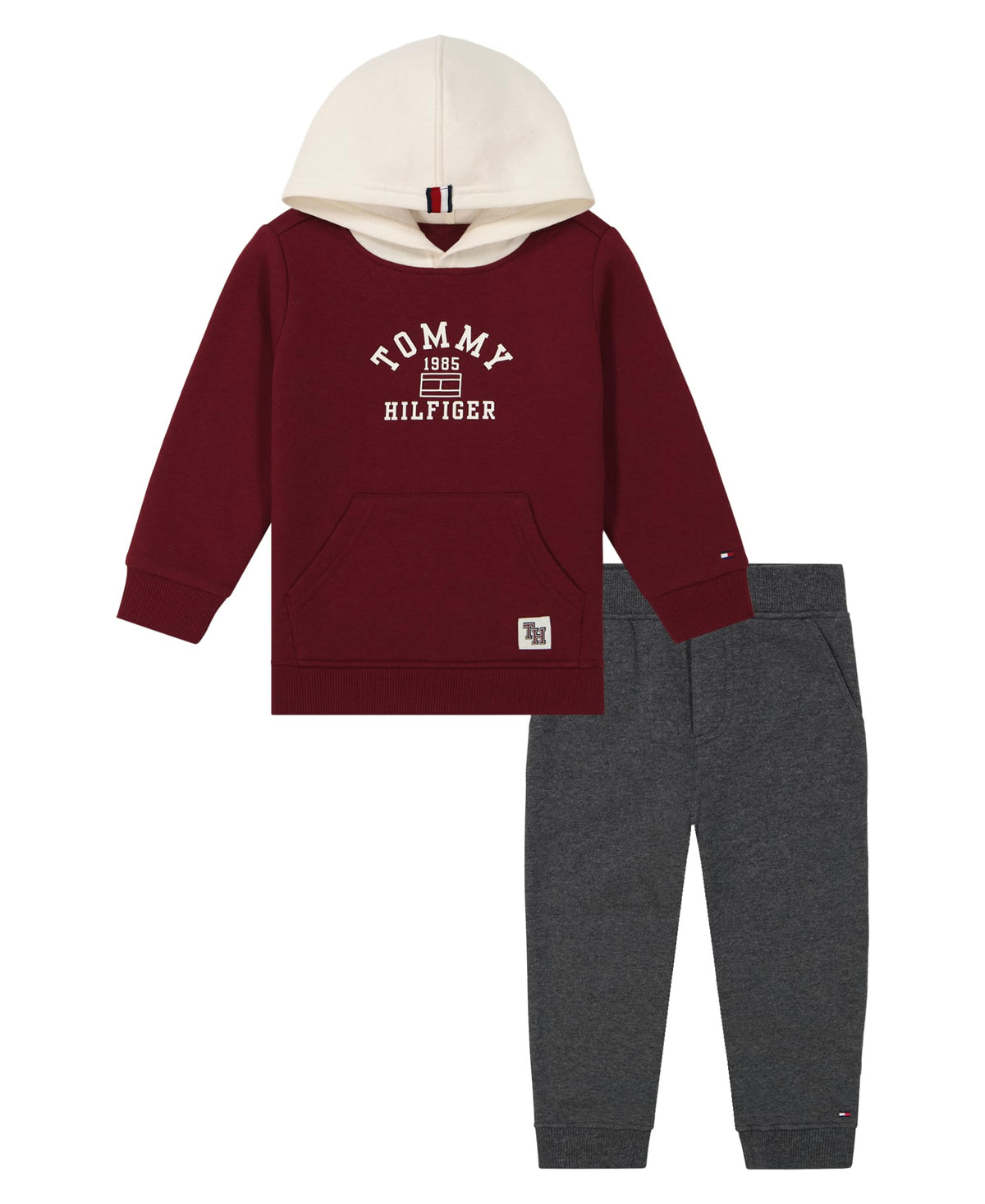 Tommy Hilfiger Boys' Sweatpant Set, 2-Piece Fleece Sweatshirt and Joggers