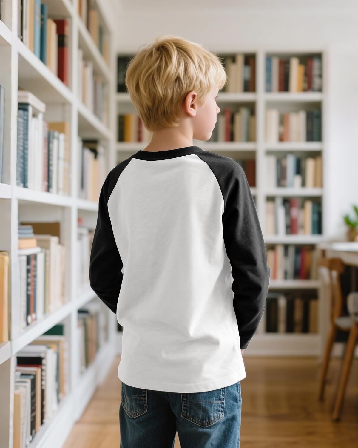 Toddler Boys Long Sleeve Shirts Crewneck Kids T-Shirts Graphic Casual Tops for 3-8 Years