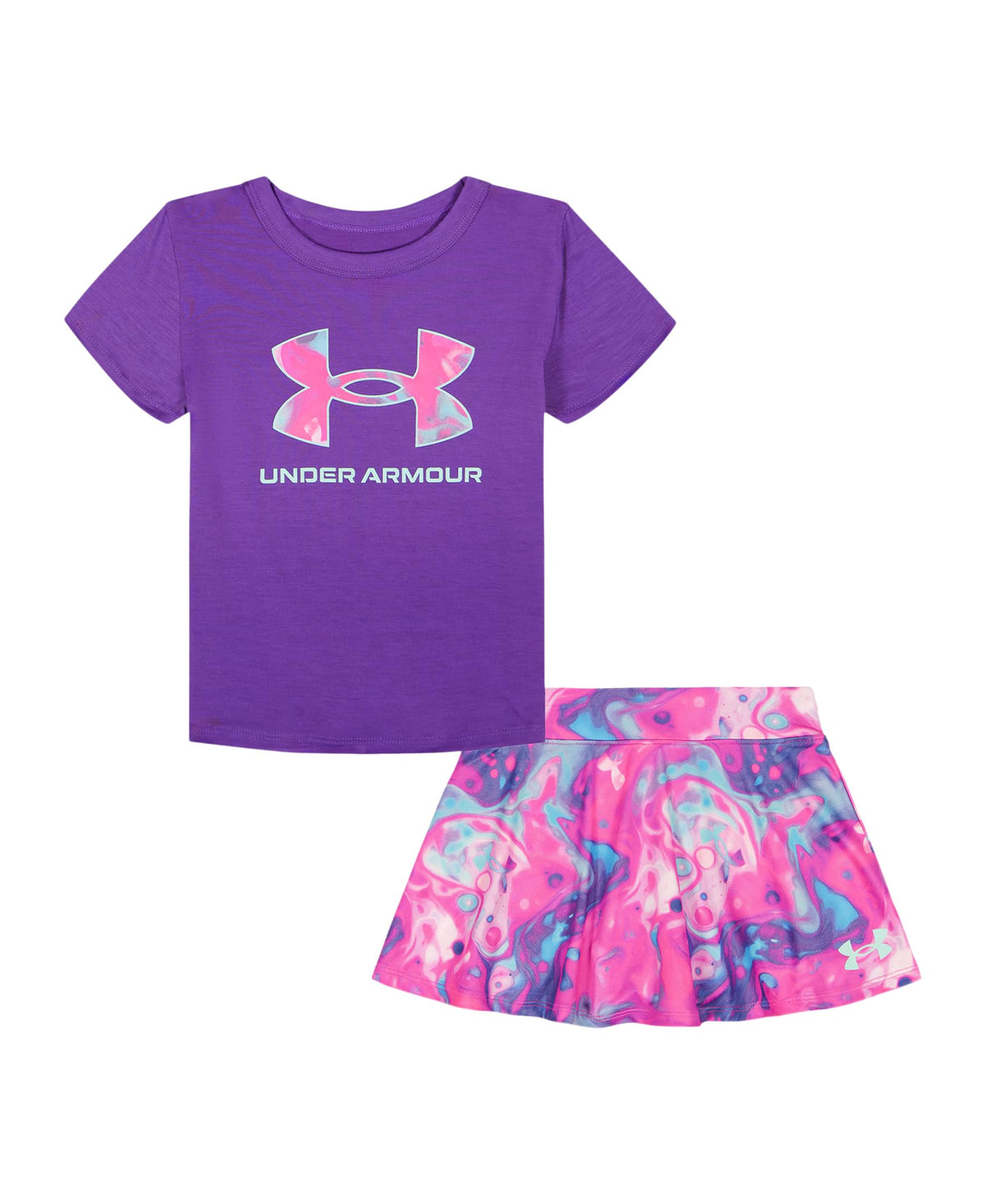 Under Armour Girl's 2-piece Short Sleeve Tee and Skort Set