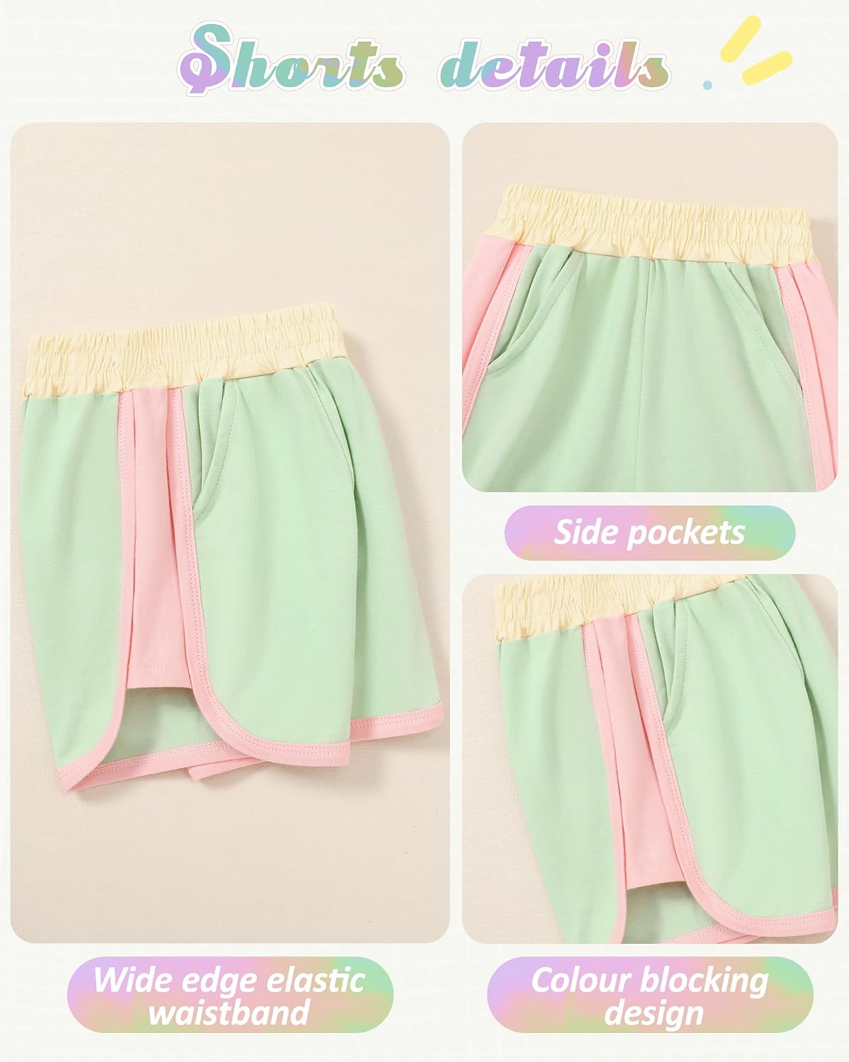 SANMIO Toddler Girl Clothes Summer Girls Outfits 2 Piece Clothing Set