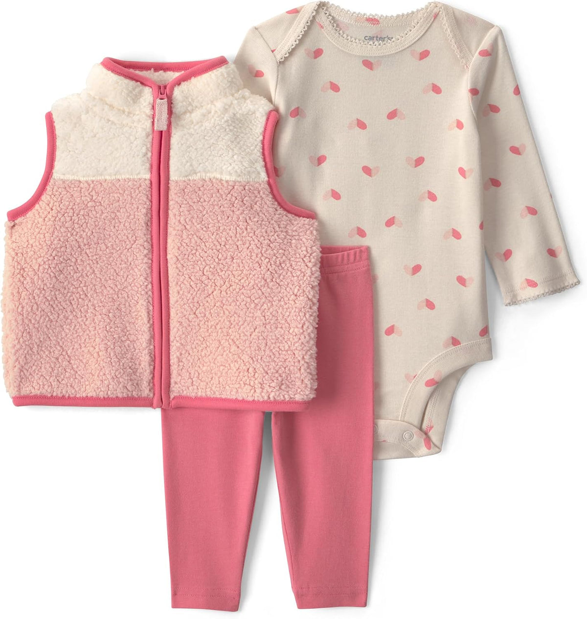 Carter's Baby Girls' 3-piece Bodysuit Pant Sets