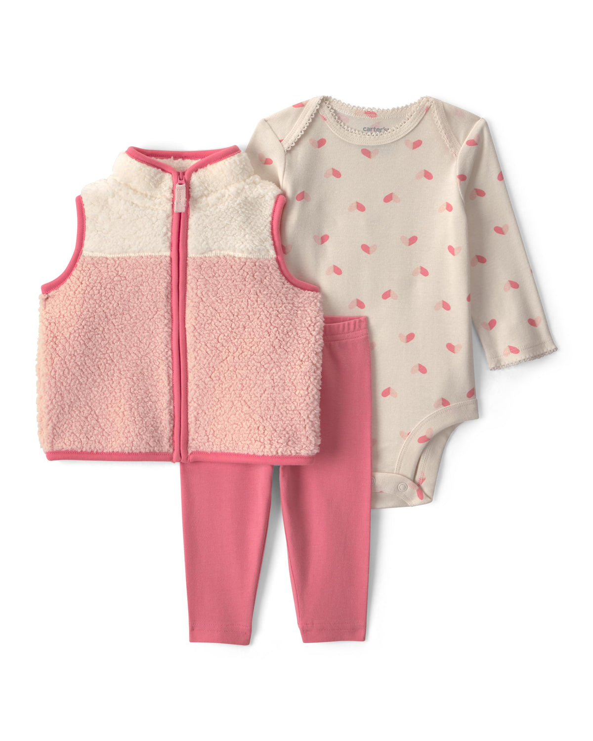 Carter's Baby Girls' 3-piece Bodysuit Pant Sets