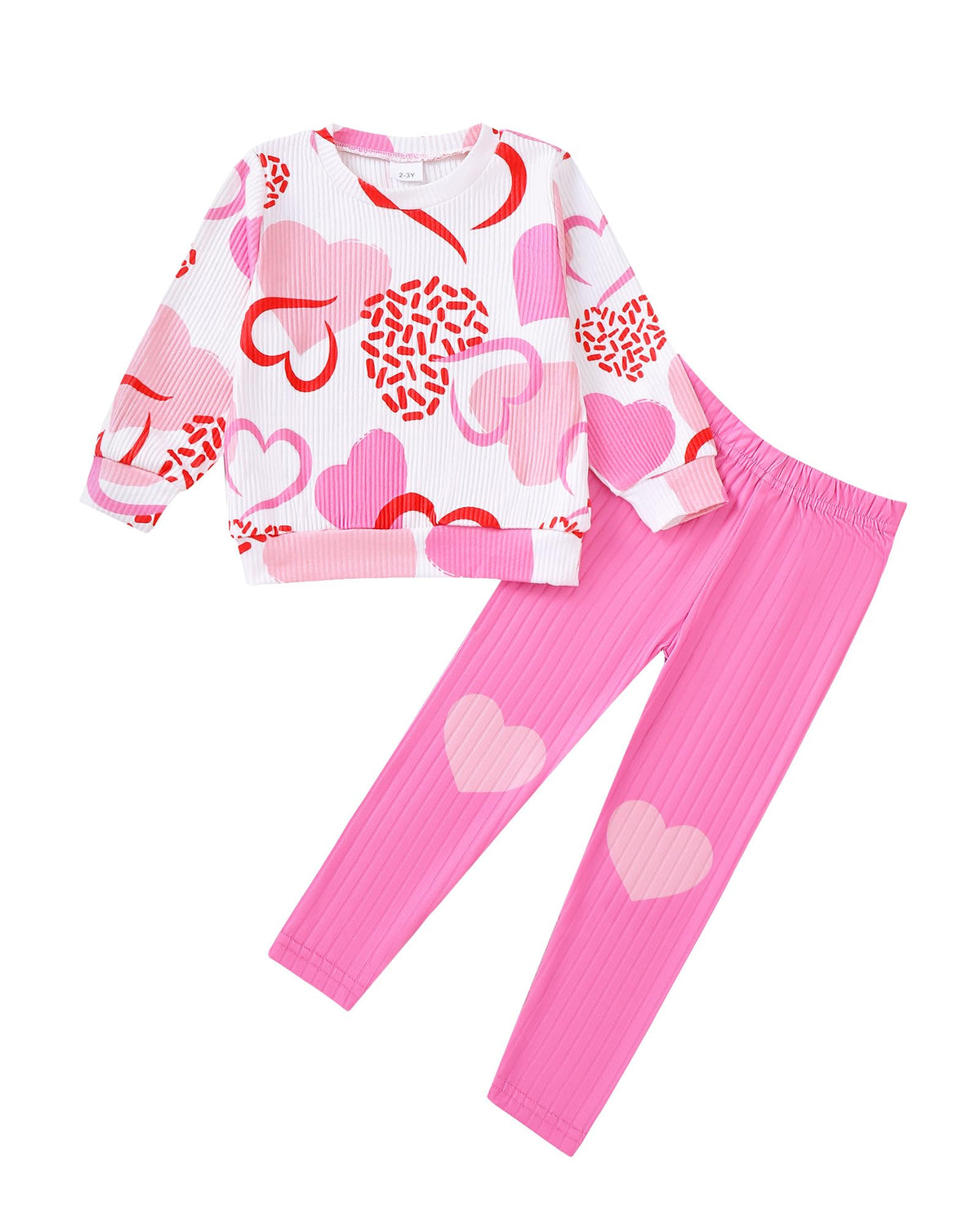 SODLON Girls Clothes Little Girl Fall Winter Leggings Pants Outfits 2-7Y