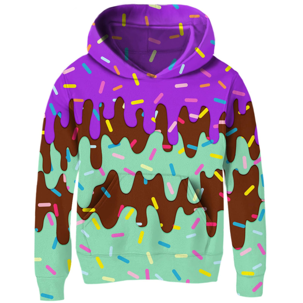 Idgreatim Boys Girls Hoodies Kids 3D Graphic Hooded Sweatshirts size 6-16