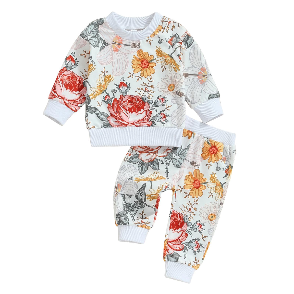 Toddler Baby Girl Clothes 6 12 18 24 Months Fall Outfits Sweatshirt Pants