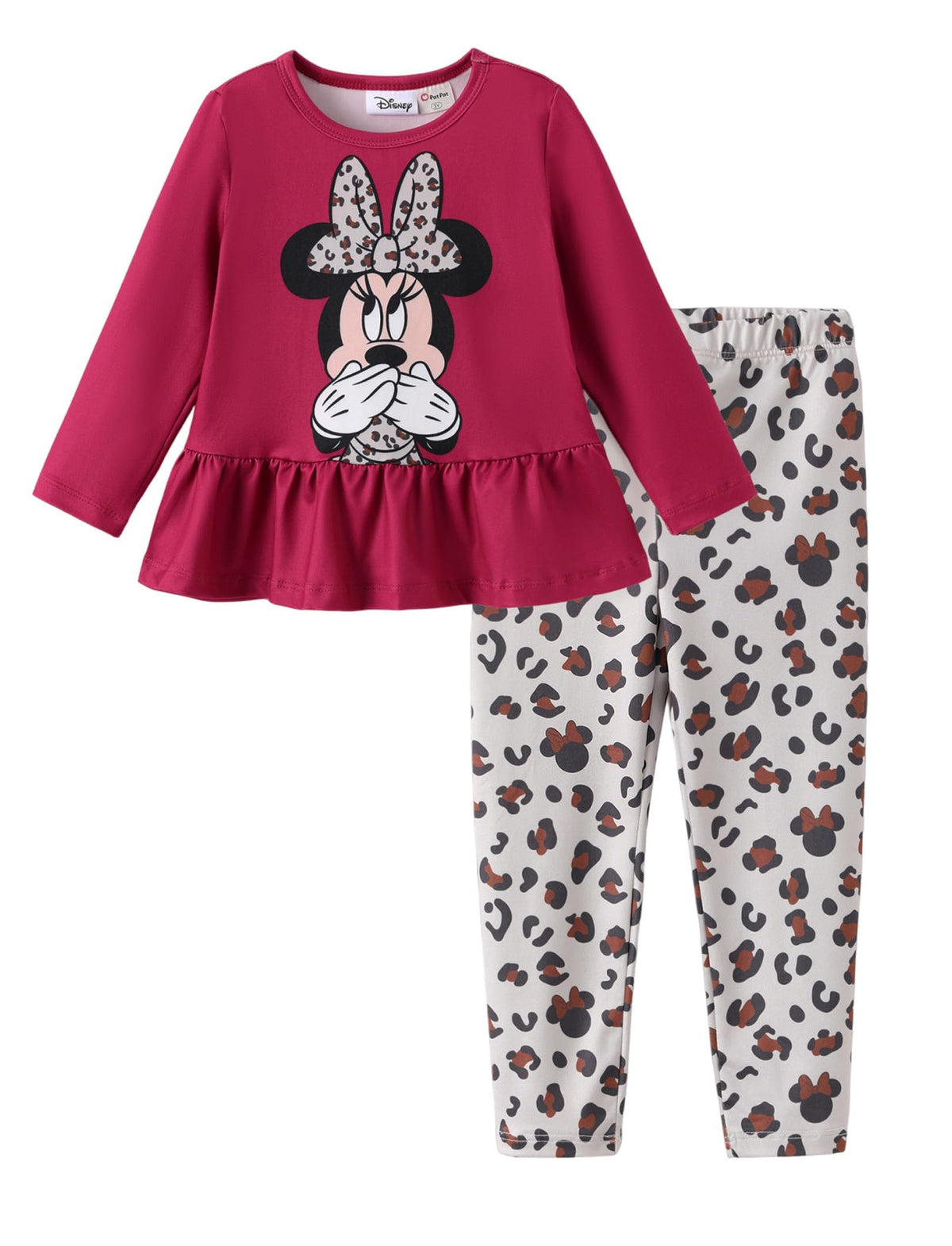 Disney Toddler Girls Clothes Long Sleeve Shirt Leggings 2pcs Outfits Set