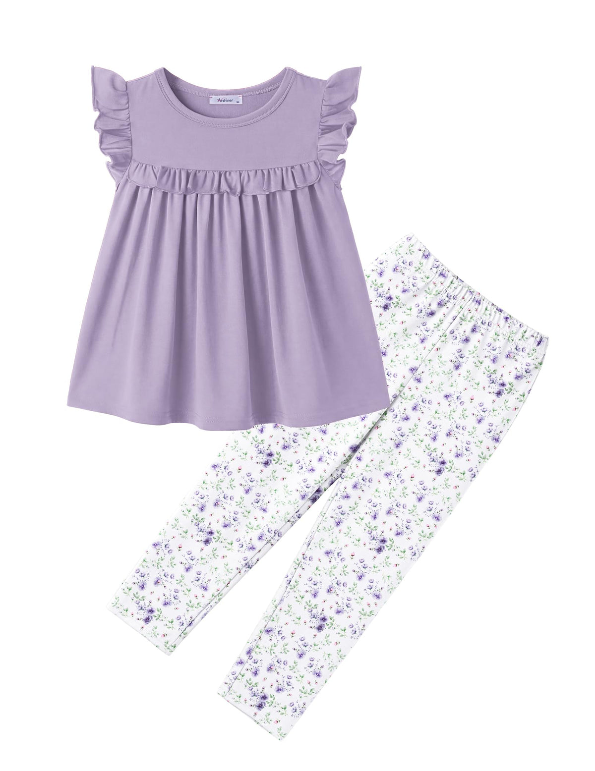 Arshiner Toddler Girls 2 Piece Outfits Peplum Top and Elastic Waist Pants