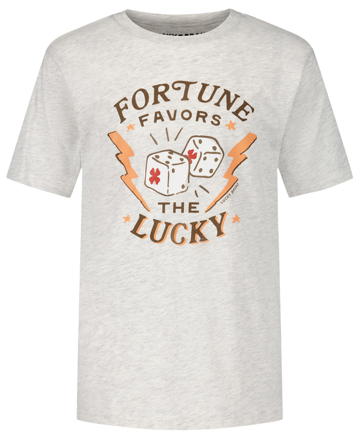 Lucky Brand Boys' Short Sleeve Graphic Crew Neck T-Shirt, Soft, Comfortable, Relaxed Fit