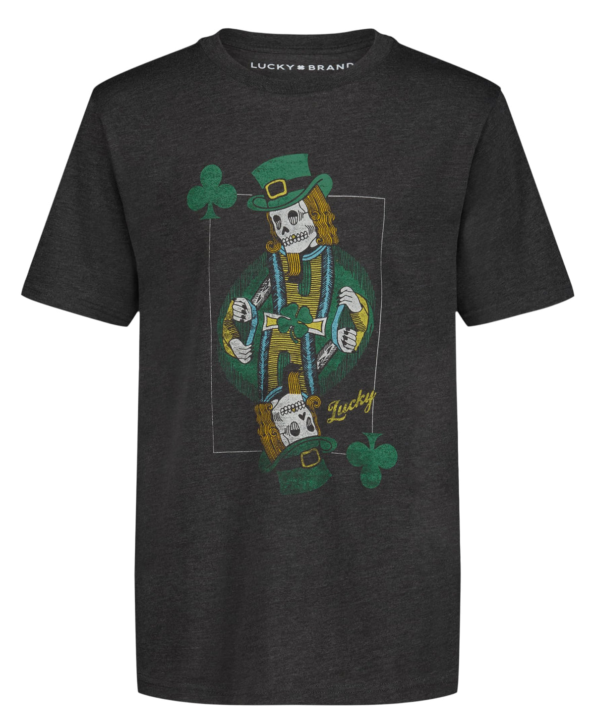 Lucky Brand Boys' Short Sleeve Graphic Crew Neck T-Shirt, Soft, Comfortable, Relaxed Fit