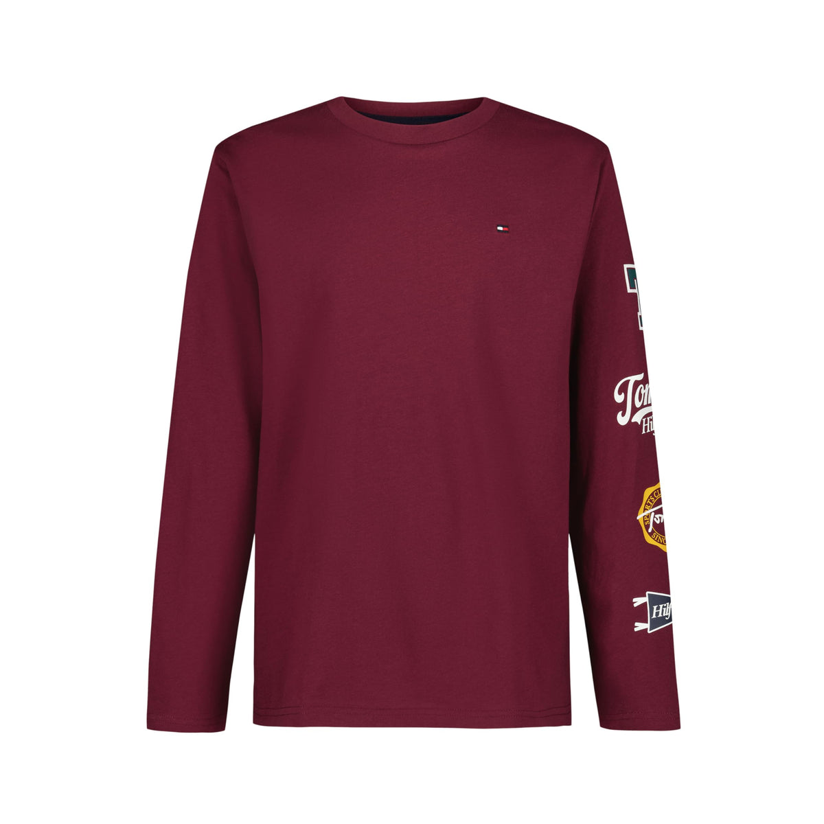 Tommy Hilfiger Boys' Long Sleeve Crew Neck T-Shirt