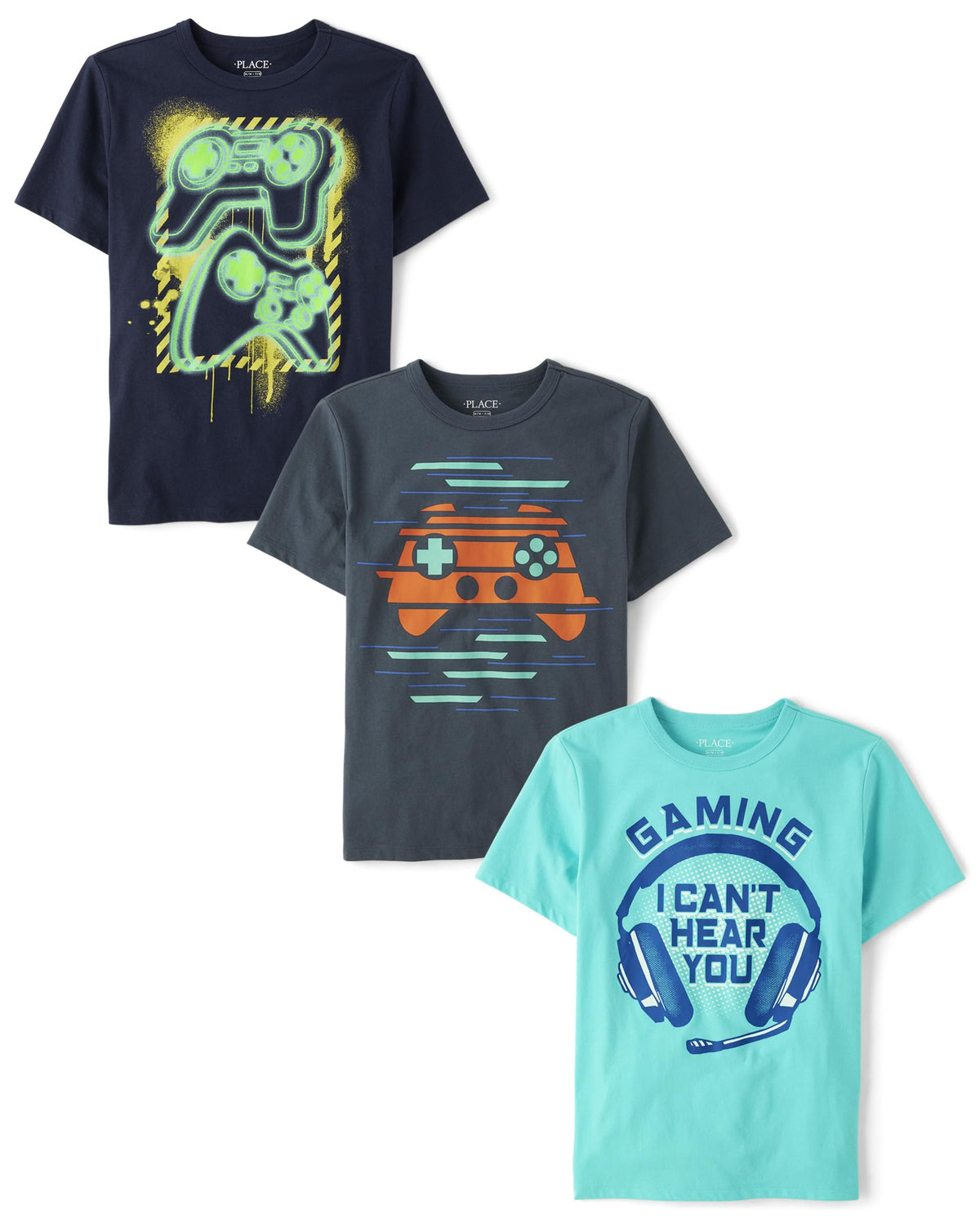 The Children's Place Boys The Children's Place Boys Short Sleeve Graphic T- Shirt 3-Pack