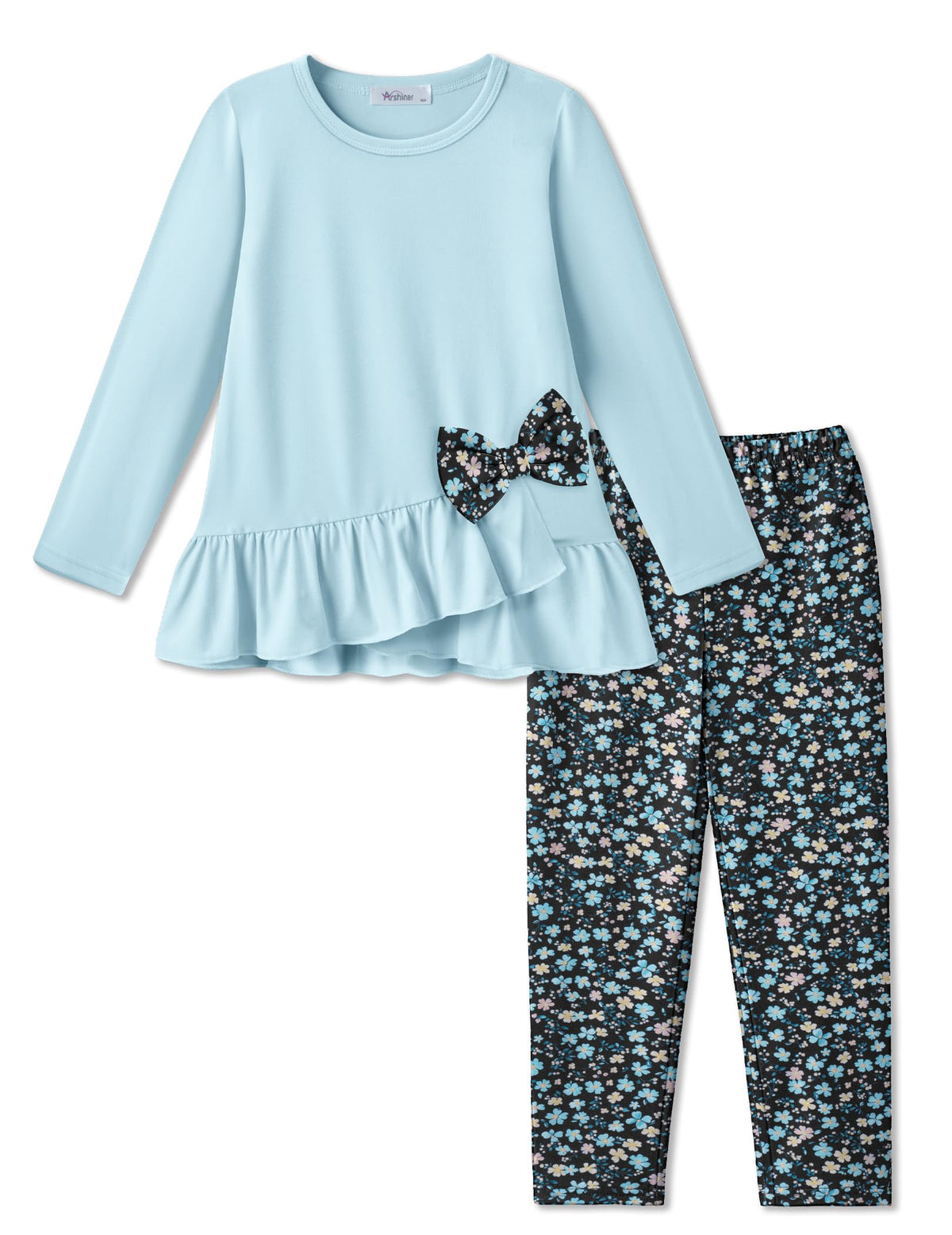 Arshiner Toddler Girl Clothes Fall Outfit Long Sleeve Tops Leggings Set