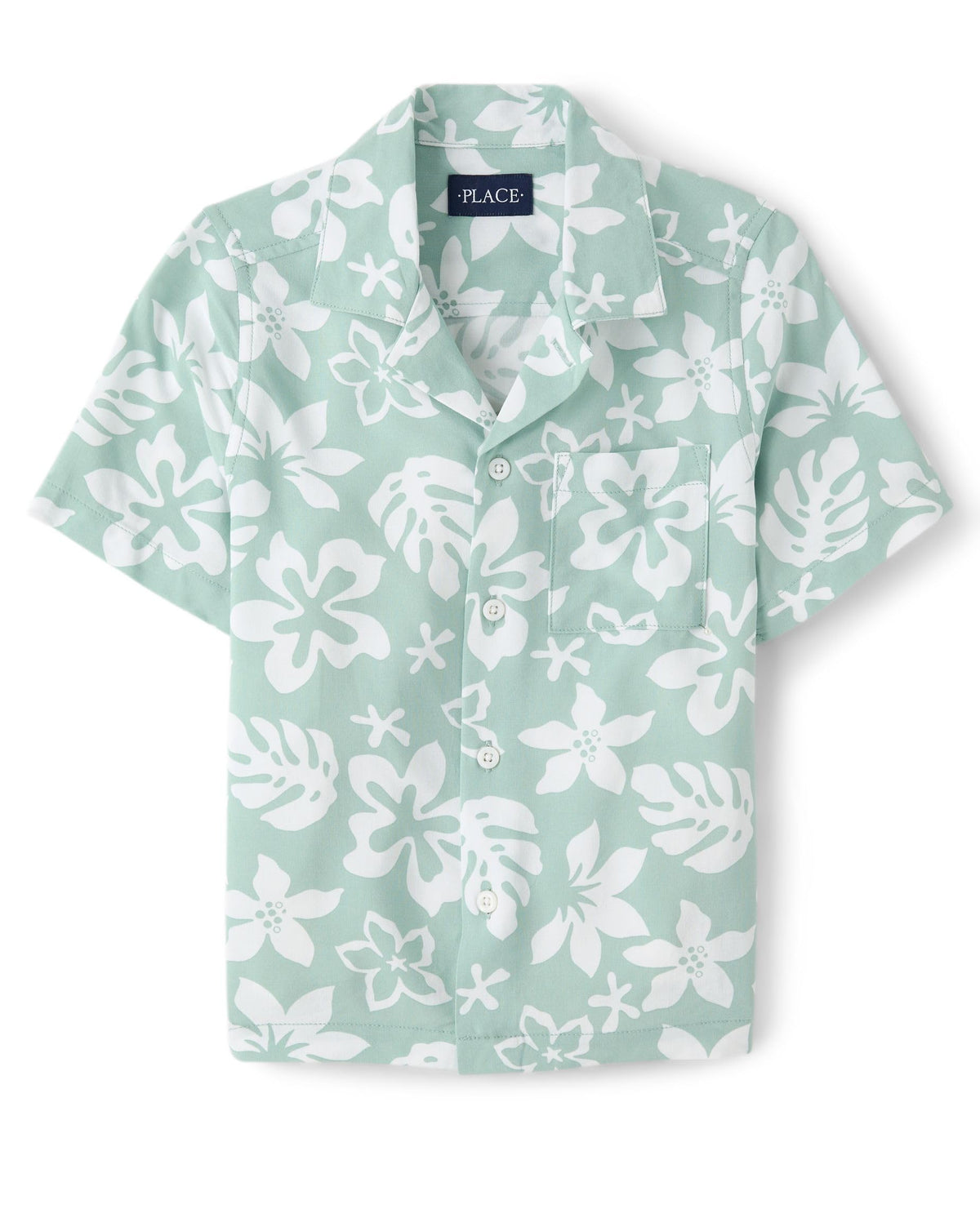 The Children's Place boys Short Sleeve Button Up Shirt