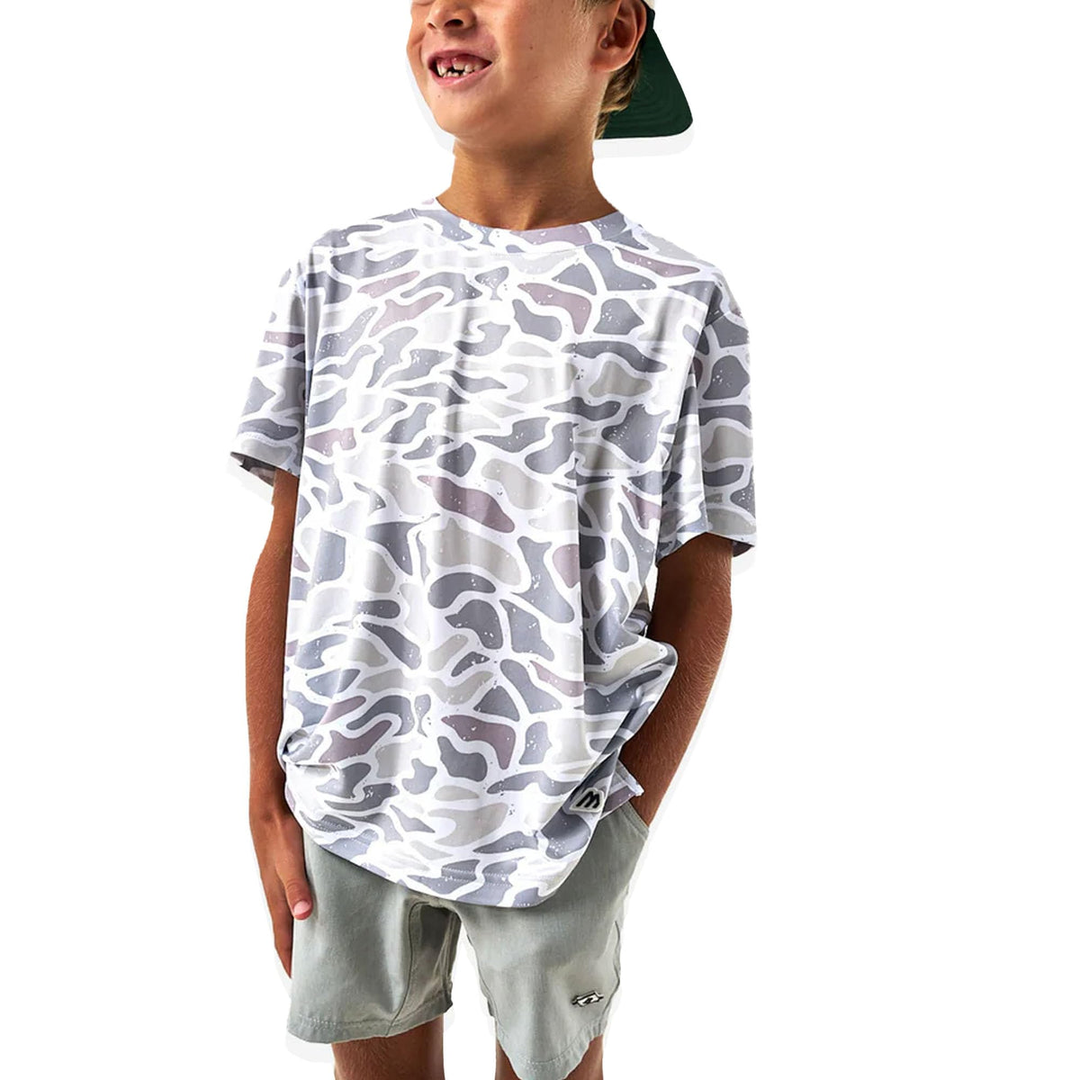 Burlebo Youth Go to Tee Lightweight Performance T Shirt for Kids, Breathable Athletic Short Sleeve Shirt