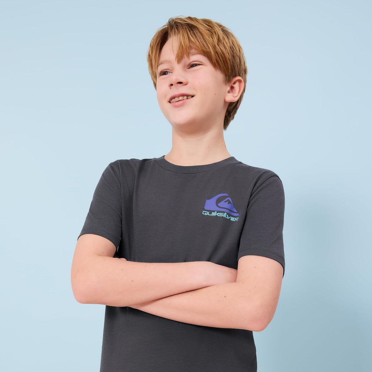 Quiksilver Boys' Short Sleeve Regular Fit Logo Graphic T-Shirt