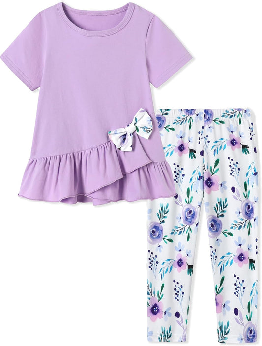 Toddler Girl Clothes 2-8Years Girls Spring Summer Outfit 2Pcs Set