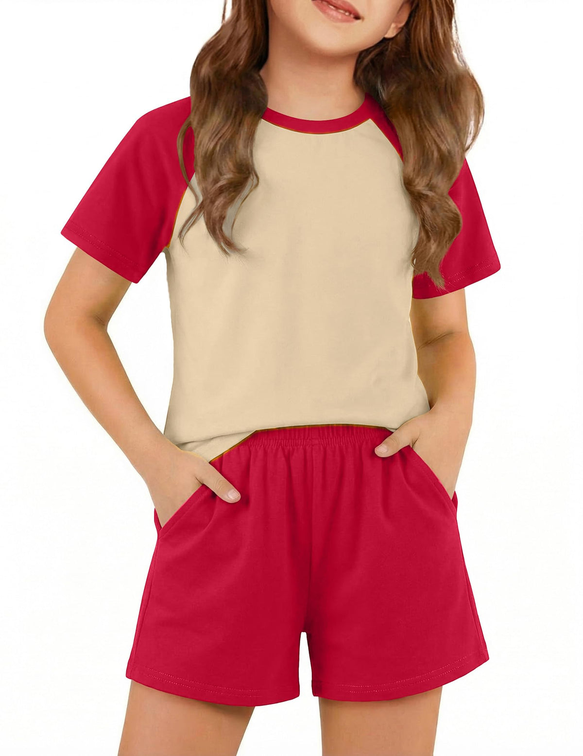 Arshiner Girls 2 Piece Outfits Summer Clothes Fashion Tops and Shorts Set
