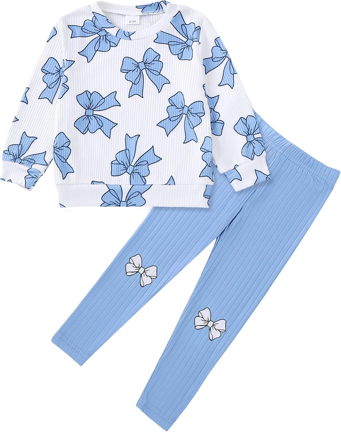 SODLON Girls Clothes Little Girl Fall Winter Leggings Pants Outfits 2-7Y