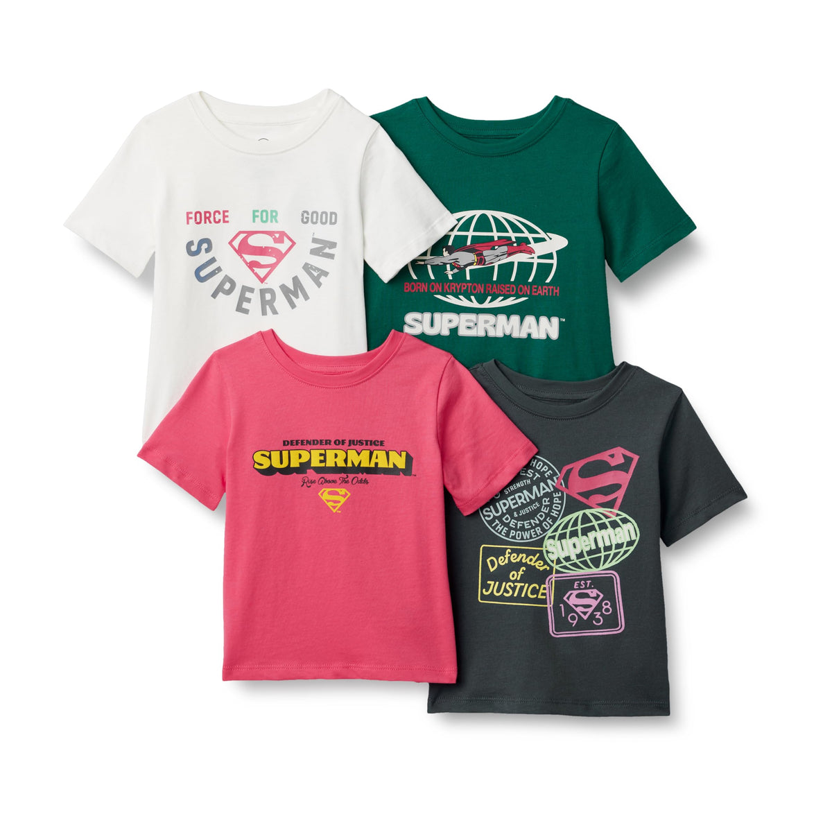 Amazon Essentials Boys and Toddlers' Short-Sleeve T-Shirts, Pack of 4