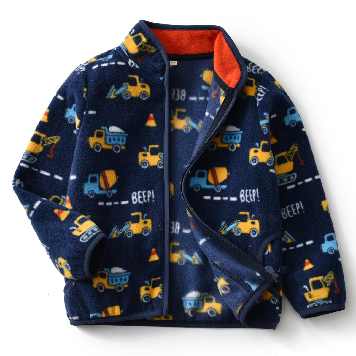 Toddler Boys Girls Fleece Jacket Lightweight Fall Spring 2-12 Years