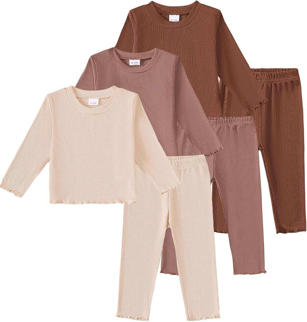 Toddler Baby Girl Clothes Outfits 6-Piece Fall Winter Clothing Set