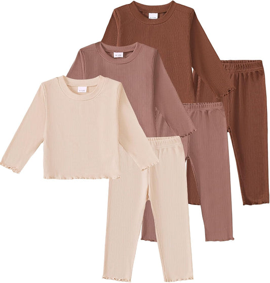 Toddler Baby Girl Clothes Outfits 6-Piece Fall Winter Clothing Set