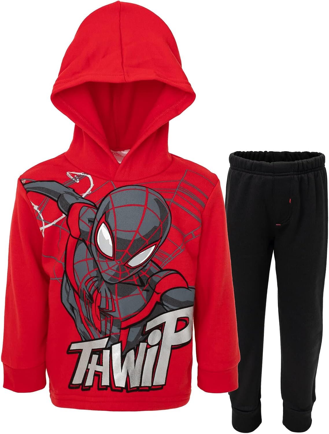 Marvel Avengers Spider-Man Fleece Pullover Hoodie and Jogger Pants Outfit Set Toddler to Big Kid Sizes (2T - 18-20)