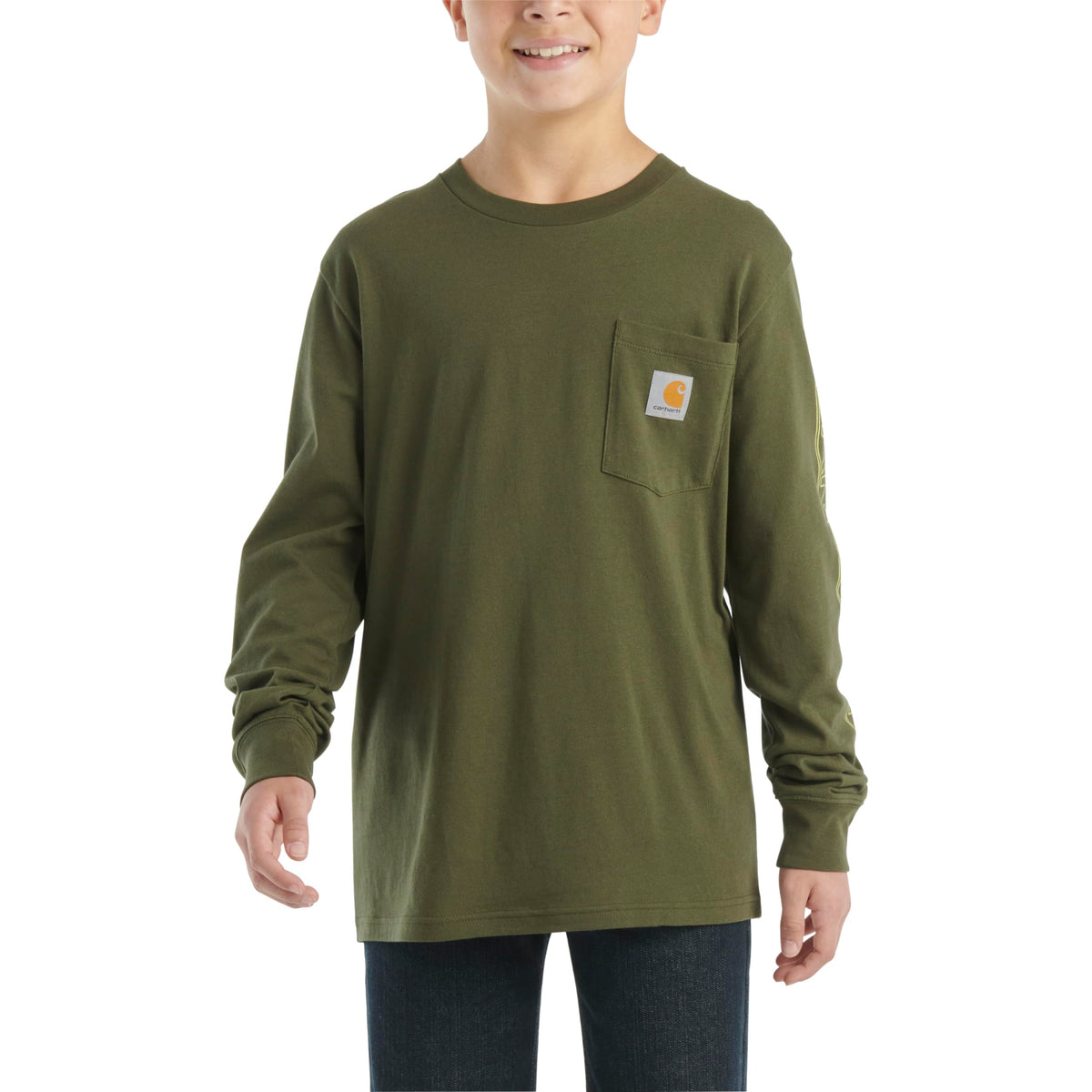 Carhartt Boys Long-Sleeve Pocket T-Shirt