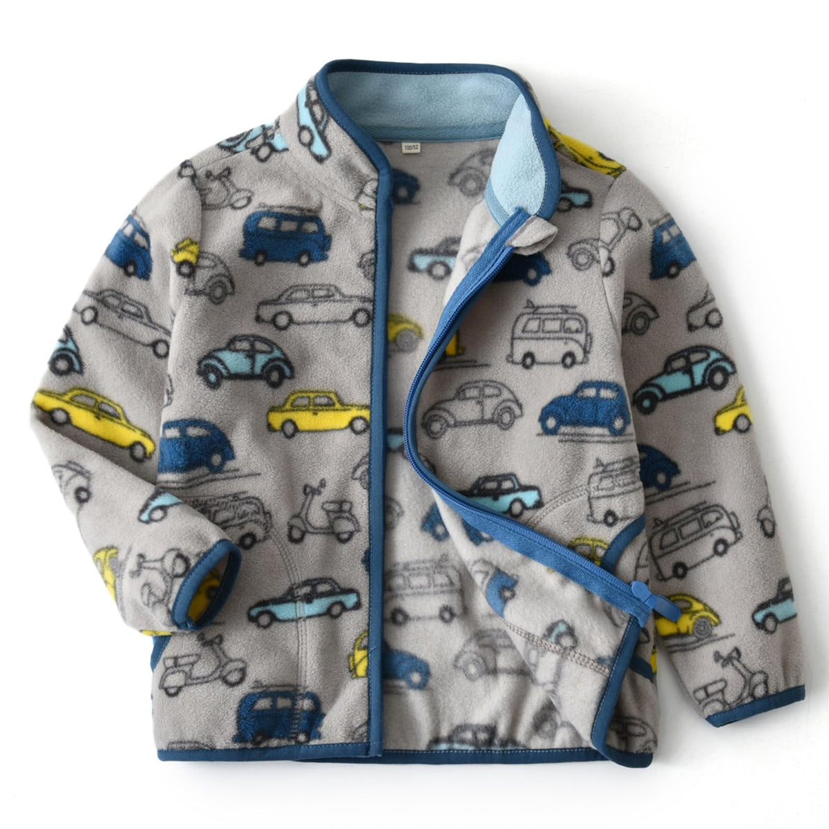 Toddler Boys Girls Fleece Jacket Lightweight Fall Spring 2-12 Years
