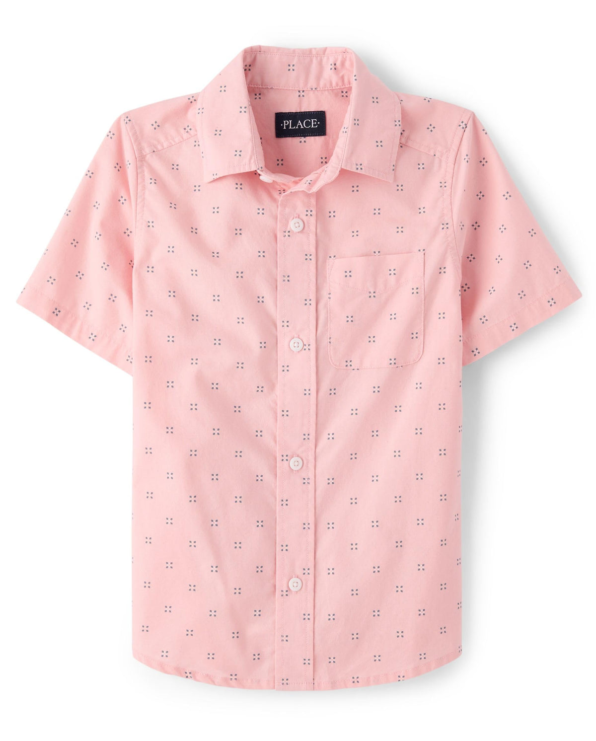 The Children's Place boys Short Sleeve Button Up Shirt