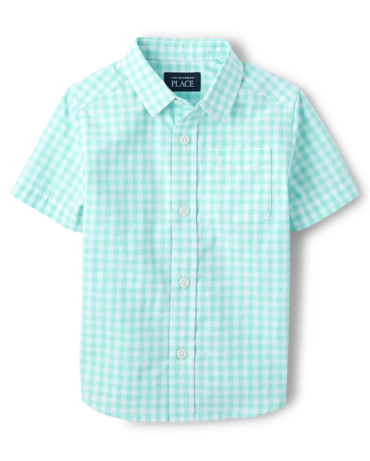 The Children's Place boys Short Sleeve Button Up Shirt