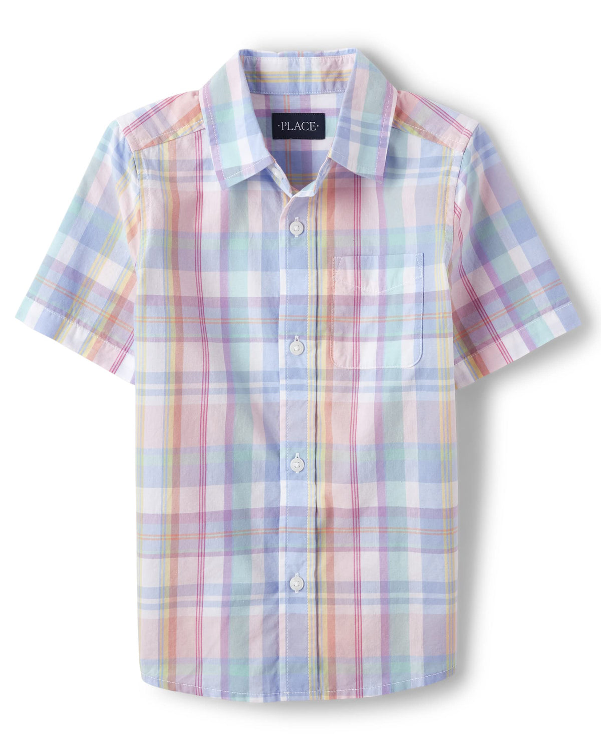 The Children's Place boys Short Sleeve Button Up Shirt