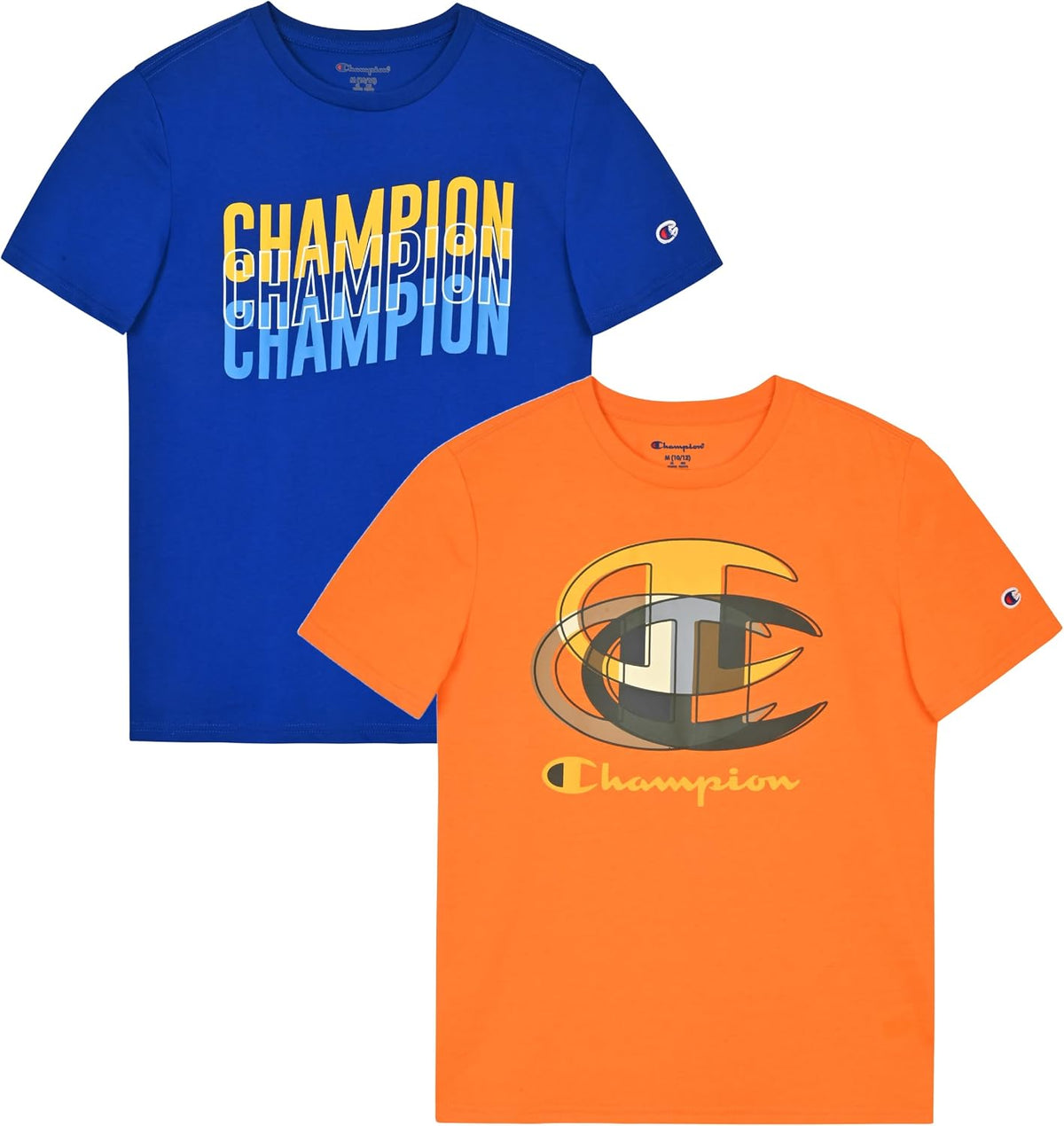 Champion Boys 2 Pack Short Sleeve Tee Shirt for Kids
