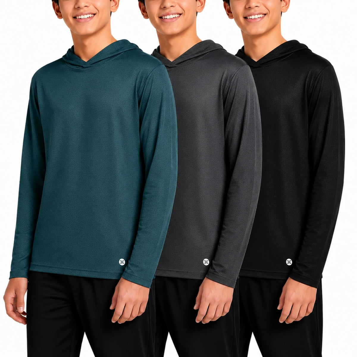 RBX Boys 3-Pack Lightweight Pullover Hoodies, Long Sleeve Sweatshirts, 4-20